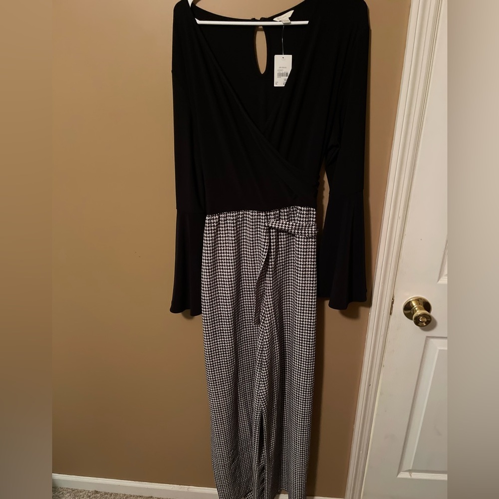 Cato Houndstooth Jumpsuit